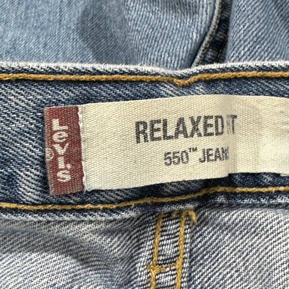 Vintage Levis 550 Jeans Men Size 36 Light Blue Relaxed Fit 100% Cotton Mid Rise - Picture 8 of 10